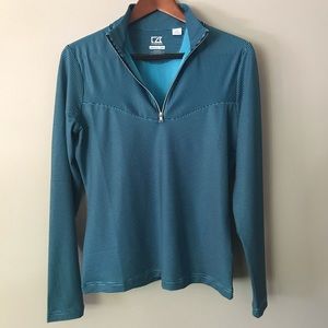 Cutter & Buck drytec half-zip long sleeve shirt